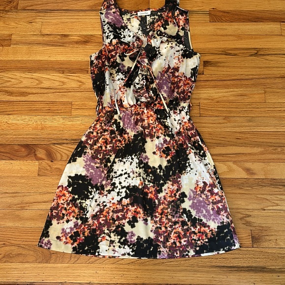 Calvin Klein Abstract Print Dress Sz 10 - Picture 5 of 8